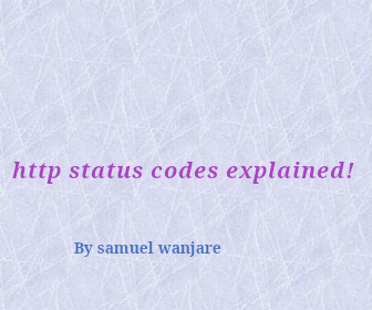 HTTP STATUS CODES SIMPLIFIED!!